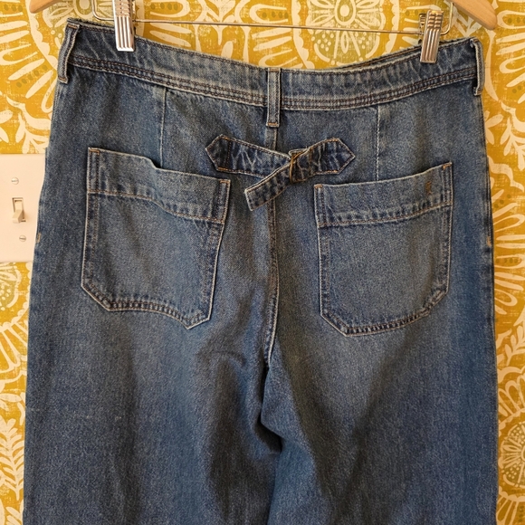 Pilcro Mid-Rise Slouchy Wide-Leg Cuffed Jeans - Picture 6 of 8